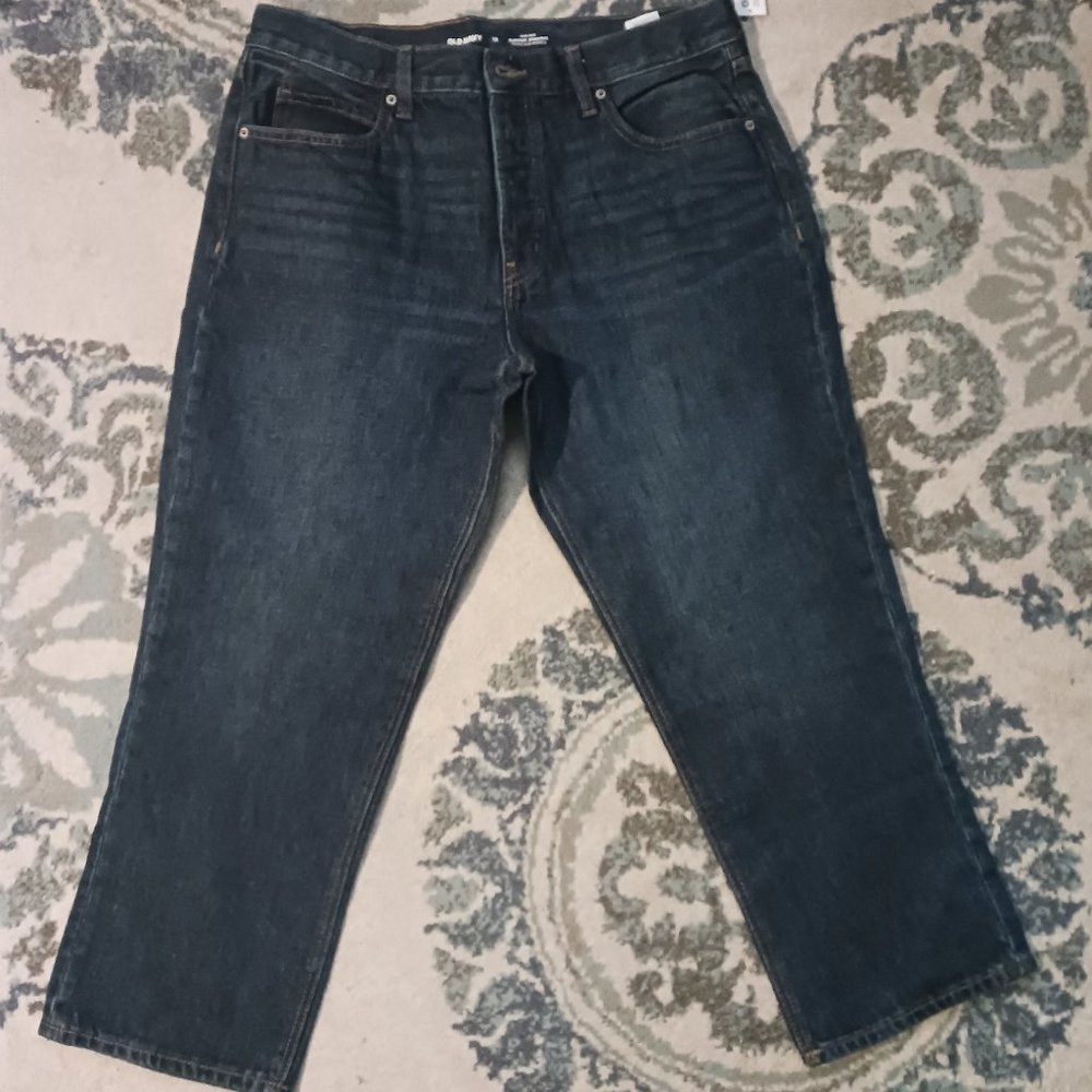 NWT old navy high rise slouchy straight jeans